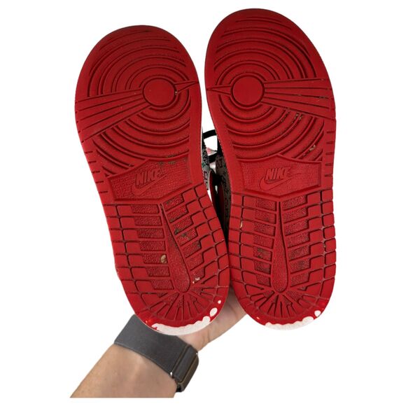 Nike DM1210-150 Air Jordan 1 Mid Ugly Christmas Sweater Youth Size 13C - Picture 6 of 7